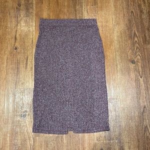 Aritzia purple skirt with front slit